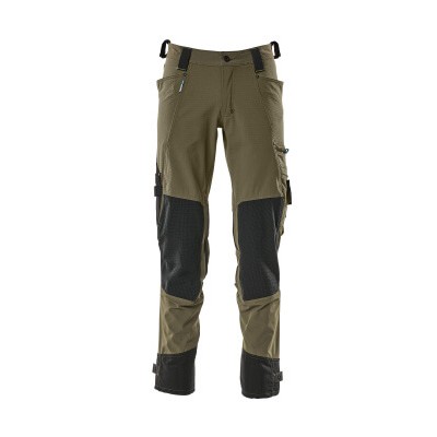 MASCOT® - Hose mit Knietaschen ADVANCED, Moosgrün, Größe 76C49