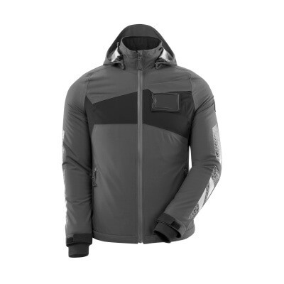 MASCOT® - Winterjacke ACCELERATE Dunkelanthrazit/Schwarz 18045-249-1809, Größe 4XL