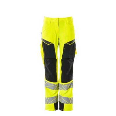MASCOT® - Hose mit Knietaschen ACCELERATE SAFE, hi-vis Gelb/Schwarz, Größe 76C56