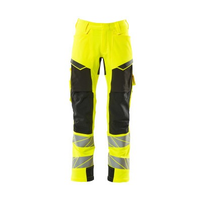 MASCOT® - Hose mit Knietaschen ACCELERATE SAFE, hi-vis Gelb/Schwarz, Größe 82C52