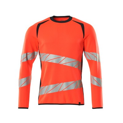 MASCOT® - Sweatshirt ACCELERATE SAFE, hi-vis Rot/Schwarzblau, Größe XS-ONE