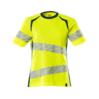 MASCOT® - T-Shirt ACCELERATE SAFE, hi-vis Gelb/Dunkelpetroleum, Größe XL-ONE