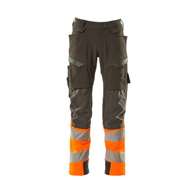 MASCOT® - Hose mit Knietaschen ACCELERATE SAFE, Dunkelanthrazit/hi-vis Orange, Größe 82C64