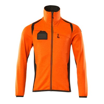 MASCOT® - Fleecepullover mit Reißverschluss - ACCELERATE SAFE - hi-vis Orange/Dunkelanthrazit, Gr. 3XL