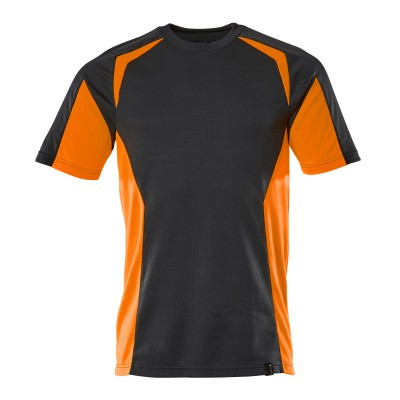 MASCOT® - T-Shirt Schwarzblau/Hi-vis Orange 22082-771-01014, Größe 5XL