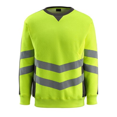 MASCOT® - Wigton Sweatshirt SAFE SUPREME, hi-vis Gelb/Dunkelanthrazit, Größe 4XL