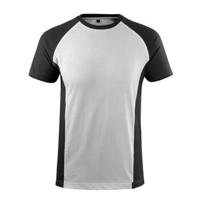 MASCOT® - T-Shirt UNIQUE, Weiß/Dunkelanthrazit, Größe 3XL