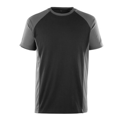 MASCOT® - T-Shirt UNIQUE, Schwarz/Dunkelanthrazit, Größe 3XL