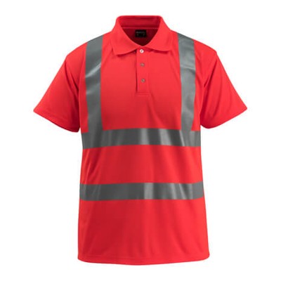 MASCOT® - Polo-Shirt Bowen Hi-vis Rot 50593-976-222, Größe 2XL