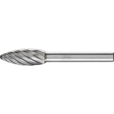 PFERD - Hartmetall Hochleistungsfrässtift INOX Flamme B Ø 10x25 mm Schaft-Ø 6 mm für Edelstahl