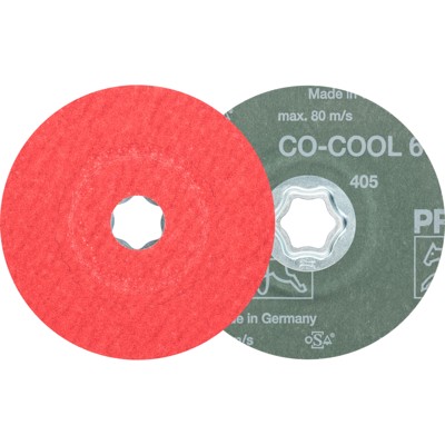 PFERD - COMBICLICK Keramikkorn Fiberscheibe Ø 115 mm CO-COOL60 für Edelstahl
