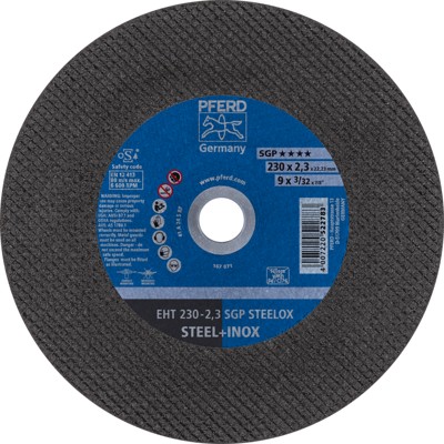 PFERD - Trennscheibe EHT 230x2,3x22,23 mm gerade Speziallinie SGP STEELOX für Stahl/Edelstahl