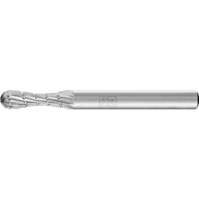 PFERD - HSS Frässtift Sonderform Ø 06x20mm Schaft-Ø 6 mm Z 3 universal mittel fein Spanbrecher