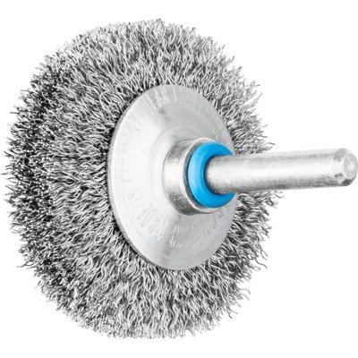 PFERD - Kegelbürste ungezopft KBU Ø50x10mm Schaft-Ø6 mm Edelstahl-Draht-Ø0,20