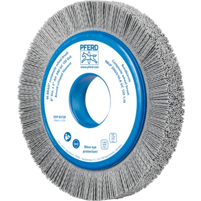 PFERD - COMPOSITE Rundbürste RBUP Ø 200x25x50,8 mm Bohrung SiC-Filament-Ø 1,10mm Korn 120 stationär