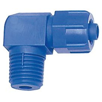 RIEGLER® - Winkel-Verschraubung, starr, R 1/4" A, für Schlauch 6/4mm, POM
