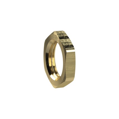 RIEGLER® - Sechskant-Gegenmutter, M24x2, SW 28, Messing