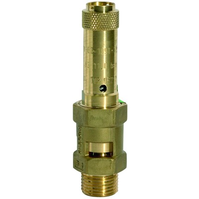 RIEGLER® - Sicherheitsventil, Messing, G 1/2", Ansprechdruck 22 bar