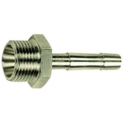 RIEGLER® - Einschraubschlauchtülle, G 1/2" A, für Schlauch LW 6, Edelstahl 1.4571