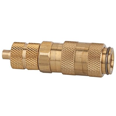 RIEGLER® - Schnellverschlusskupplung NW 2,7, Messing blank, Schlauchanschluss 6x4
