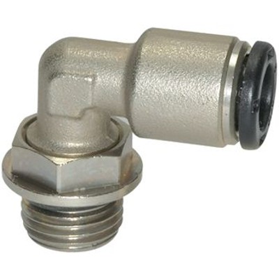 RIEGLER® - L-Steckverschraubung »click-clock«, drehbar, G 1/8" außen, Ø 6mm