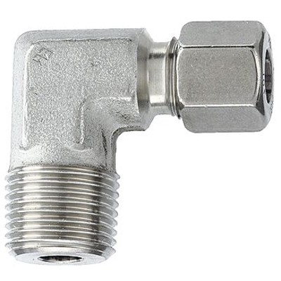 RIEGLER® - Winkel-Einschraubverschraubung R 1/2" A, Rohr-Ø 12, Edelstahl 1.4571, 315 bar