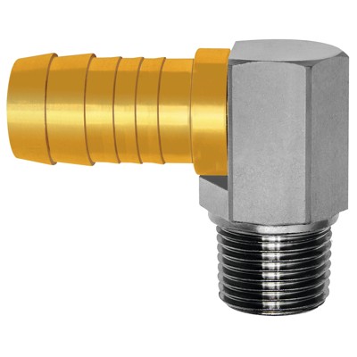 RIEGLER® - Winkel-Gewindetülle 90°, R 1/2" A, Schlauchanschluss 19mm