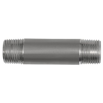 RIEGLER® - Rohrdoppelnippel, R 1/4", Länge 40mm, Edelstahl 1.4571