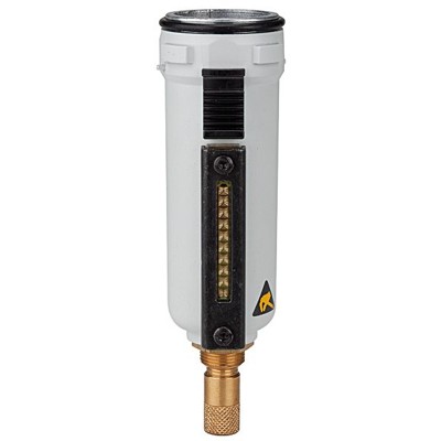 RIEGLER® - Metallbehälter inkl. Sichtrohr, für »FUTURA«, BG 1, Ablass: VA