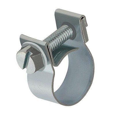 RIEGLER® - Spannbackenschelle, Stahl glanzverzinkt (W1), 15 - 17mm, 9mm