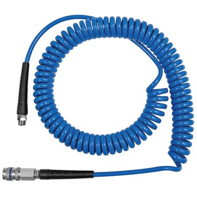 RIEGLER® - Spiralschlauch-Stahlkupplung-Set, PU, Schlauch-ø 8x5, 6,0 m