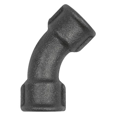 RIEGLER® - Bogen 41, 45°, Rp 1.1/2" I, Rp 1.1/2" I, Temperguss schwarz