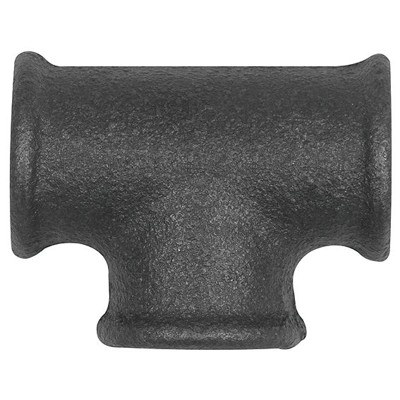 RIEGLER® - T-Stück 130, 3 x Rp 1" I, Temperguss schwarz