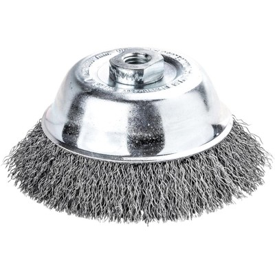 LESSMANN® - Topfbürste Stahldraht gewellt 100 x 0,35mm