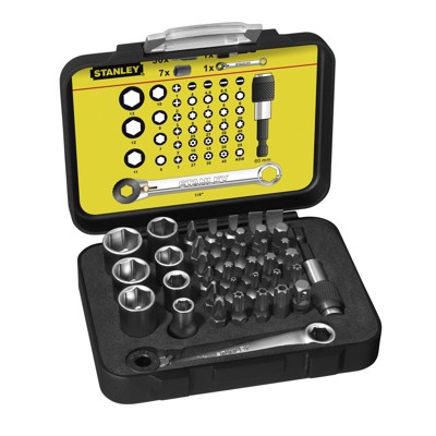 STANLEY® - Bit-Satz 39-teilig Bithalter Ratschenschlüssel
