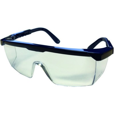 WEMAG - Einscheiben-Schutzbrille "classic" farblos, blau, EN 166, CE
