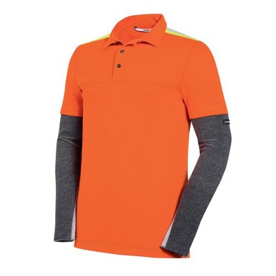 uvex - Poloshirt cut nanoflex FR orange/grau, Größe XL