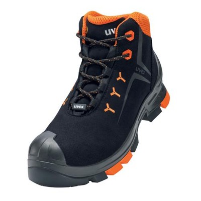 uvex - 2 Stiefel S3 65093 schwarz/orange, Weite 12, Größe 43