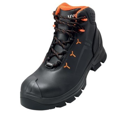 uvex - 2 MACSOLE® Stiefel S3 65231 schwarz/orange, Weite 10, Größe 41