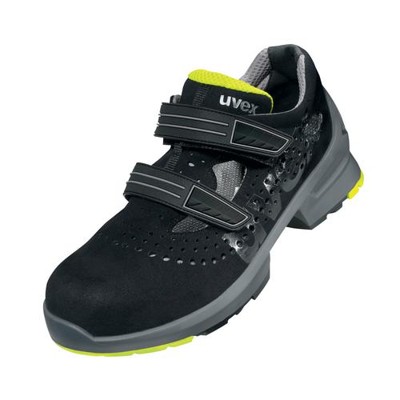 uvex - 1 Sandalen S1 85420 schwarz/gelb, Weite 14, Größe 40