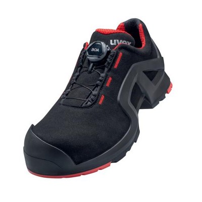 uvex - 1 support Halbschuhe S3 65672 schwarz/rot, Weite 11, Größe 38