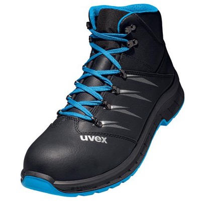 uvex - 2 trend Stiefel S2 69359 schwarz/blau, Weite 12, Größe 38