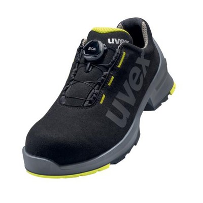 uvex - 1 Halbschuhe S2 65669 schwarz/gelb, Weite 12, Größe 36