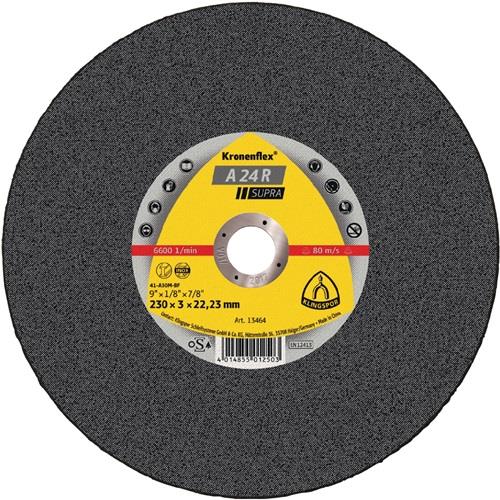KLINGSPOR Trennscheibe A 24 R Supra D180x3mm ger.STA Bohr.22,23mm KLINGSPOR