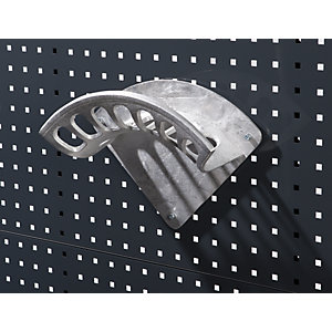 Schlauch- und Kabelhalter, inkl. Befestigungsmaterial, BxH 350 x 140 mm, Aluminium.