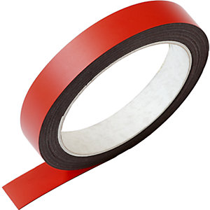 Magnetband, LxB 5000 x 15 mm, 1 Rolle, rot.