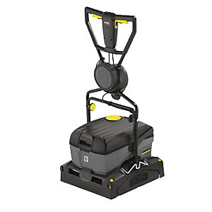 Scheuersaugmaschine BR 40/10 C ADV, Flächenleistung 400 m²/h, Gewicht 30 kg.