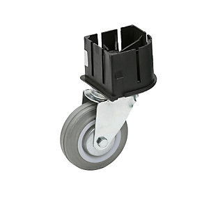 Rolle zum Einstecken, Ø 100 mm, für Großbehälter.