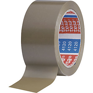 PVC-Packband, tesapack® 4120, VE 36 Rollen, braun, Bandbreite 50 mm.