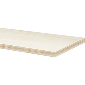 Multiplex-Arbeitsplatte, für 1 Unterschrank, Breite 680 mm.